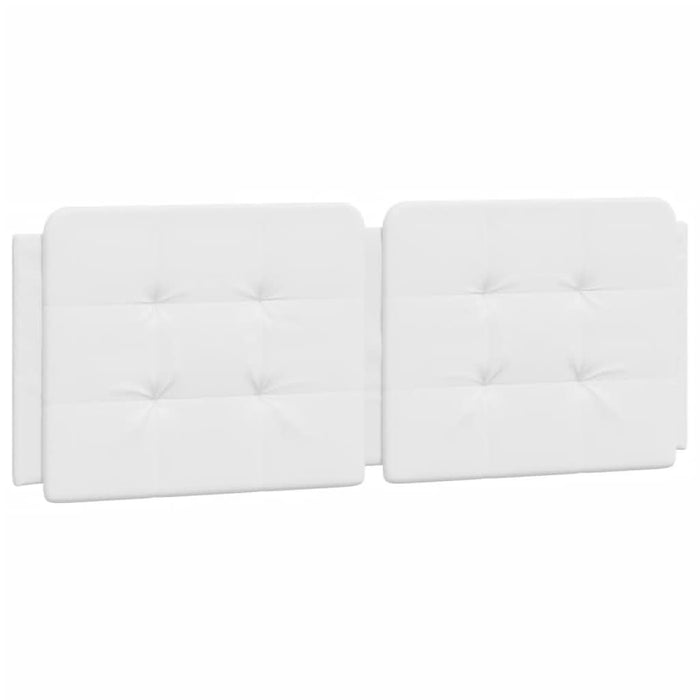 Cadru de pat cu lumini LED, alb, 140x190 cm, piele ecologică - WALTI WALTI