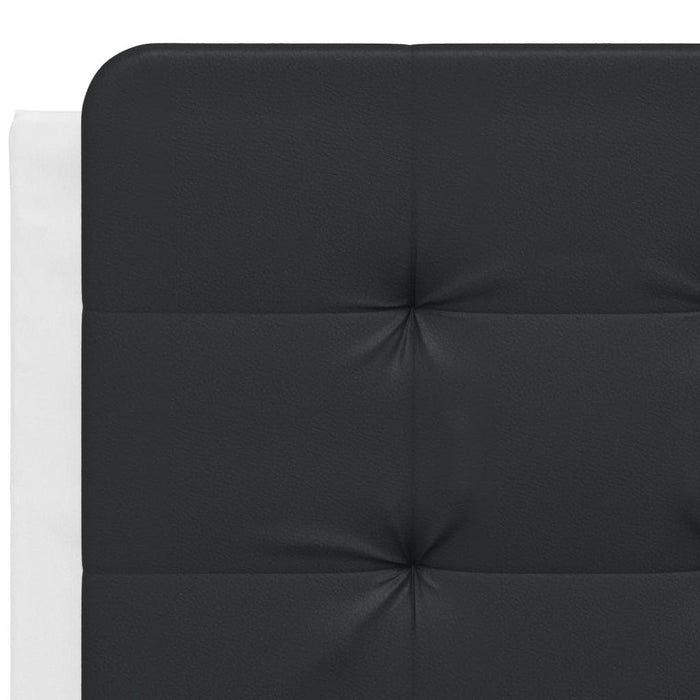 Cadru de pat cu LED fără saltea, Zadar, alb și negru, 140x200 cm WALTI