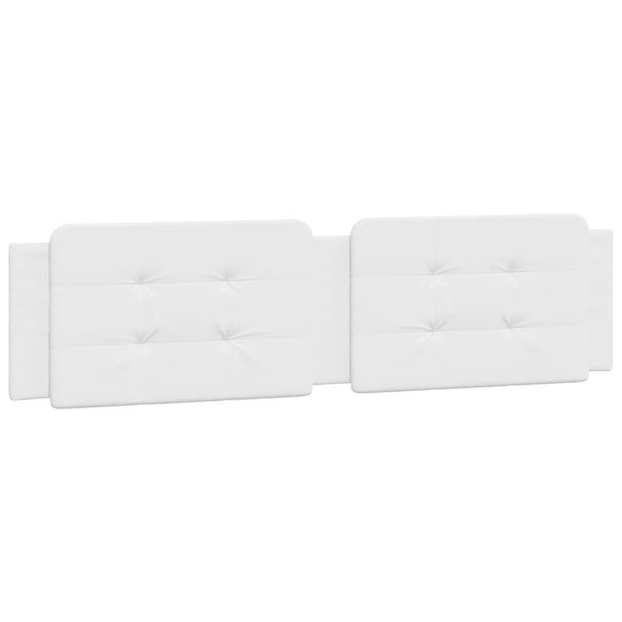 Cadru de pat cu lumini LED, alb, 200x200 cm, piele ecologică - WALTI WALTI