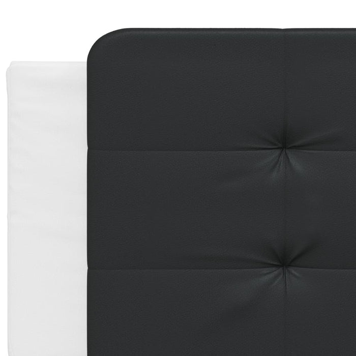Cadru de pat cu LED fără saltea Zadar alb/negru 200x200 cm - WALTI WALTI