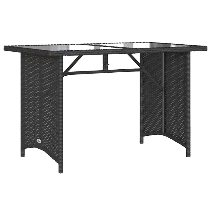 Set mobilier de grădină cu perne, 6 piese, negru, poliratan - WALTI WALTI