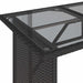 Set mobilier de grădină cu perne, 6 piese, negru, poliratan - WALTI WALTI