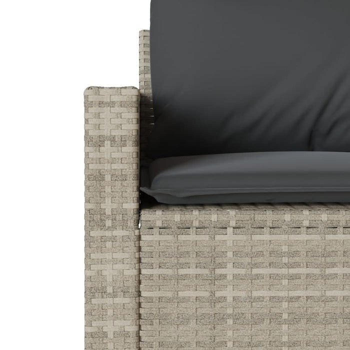Set canapele de grădină cu perne, 6 piese gri deschis poliratan - WALTI WALTI
