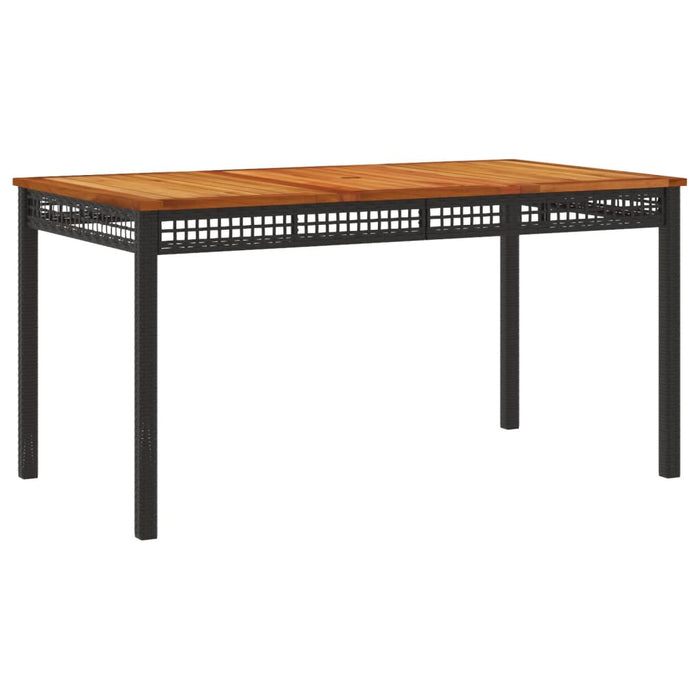 Set mobilier de grădină cu perne, 3 piese, negru, poliratan - WALTI WALTI