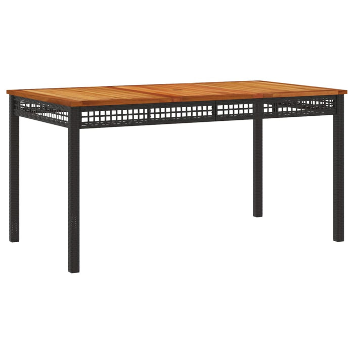 Set mobilier de grădină cu perne, 4 piese, negru, poliratan - WALTI WALTI