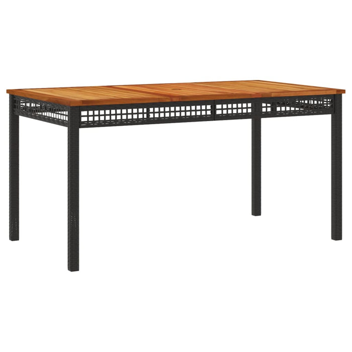 Set mobilier de grădină cu perne, 5 piese, negru, poliratan - WALTI WALTI