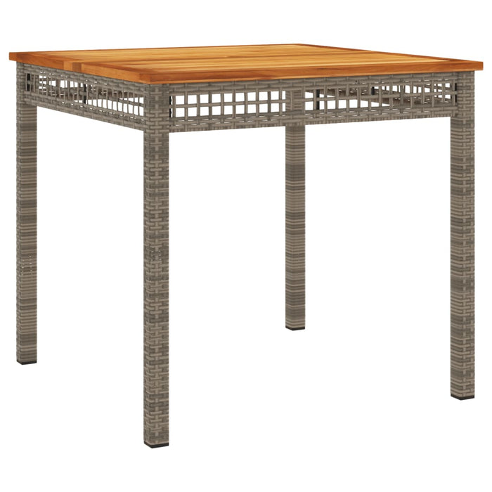 Set mobilier de grădină cu perne, 5 piese, gri, poliratan WALTI