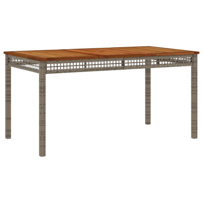 Set mobilier de grădină cu perne, 5 piese, gri, poliratan WALTI