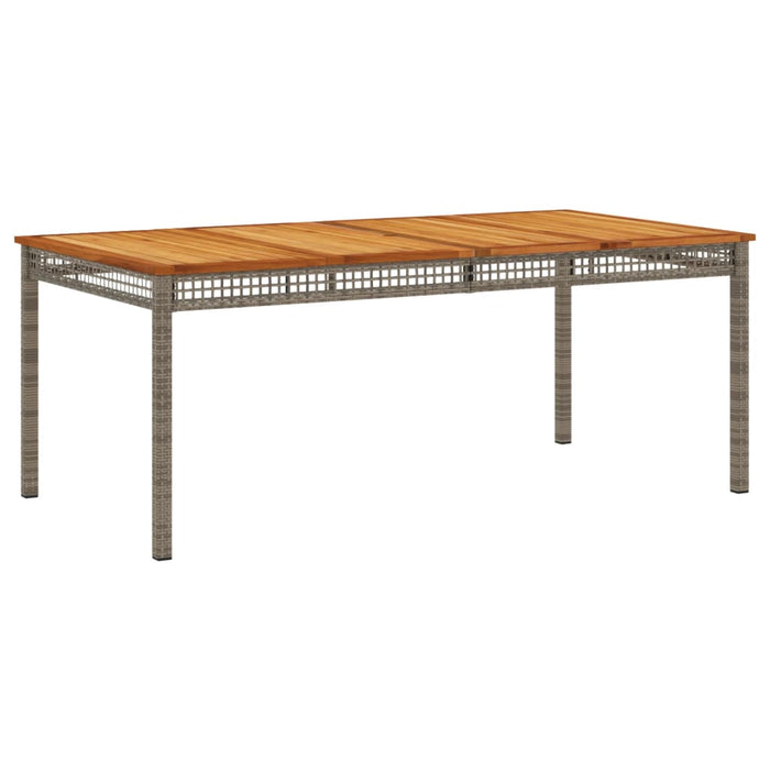 Set mobilier de grădină cu perne, 7 piese, gri, poliratan WALTI