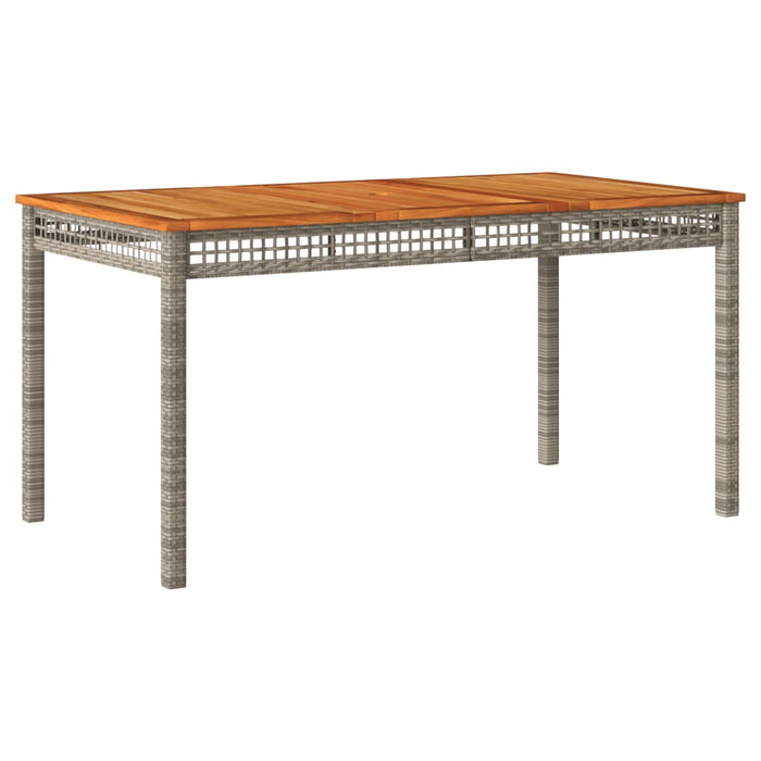Set mobilier de grădină cu perne, 5 piese, gri, poliratan WALTI