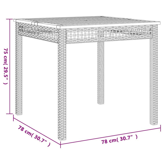 Set mobilier de grădină cu perne, 3 piese, bej, poliratan - WALTI WALTI