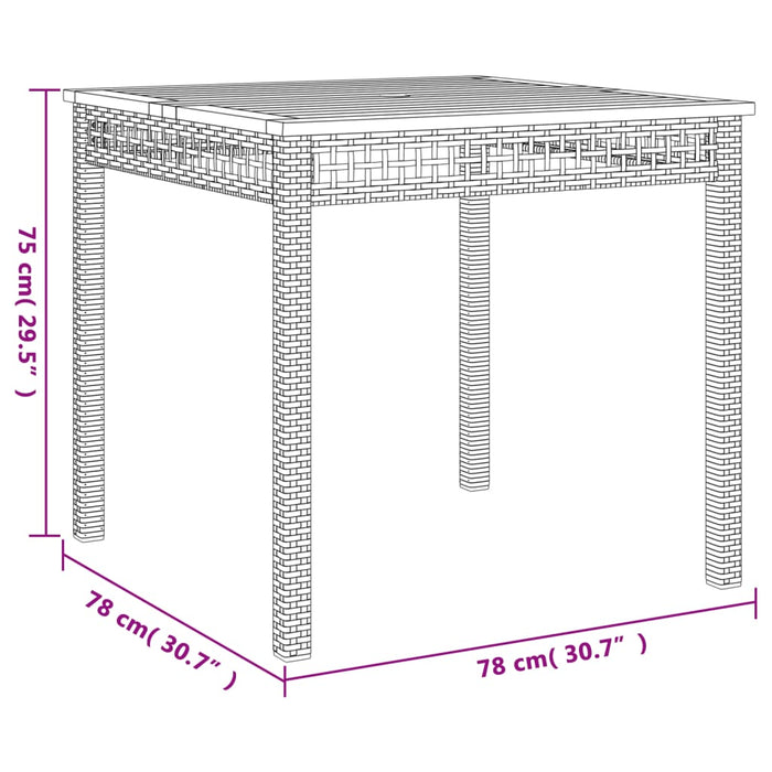 Set mobilier de grădină cu perne, 5 piese, bej, poliratan - WALTI WALTI