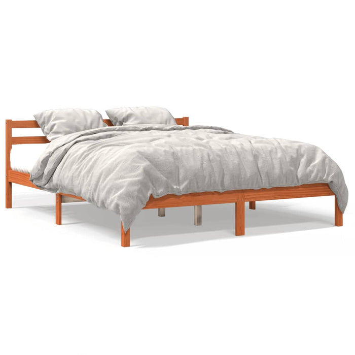 Cadru de pat fără saltea, maro ceruit 180x200 cm lemn masiv pin - WALTI WALTI