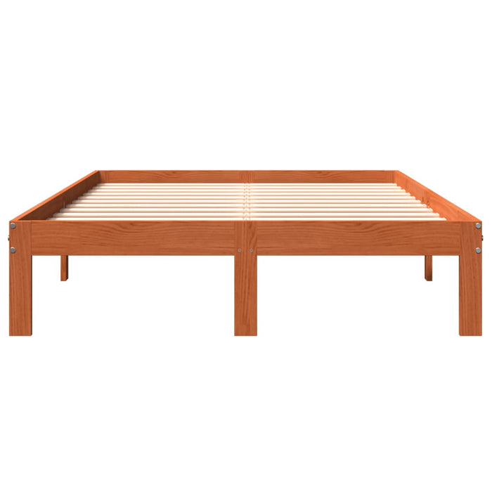 Cadru de pat fără saltea, maro ceruit 140x200 cm lemn masiv pin - WALTI WALTI