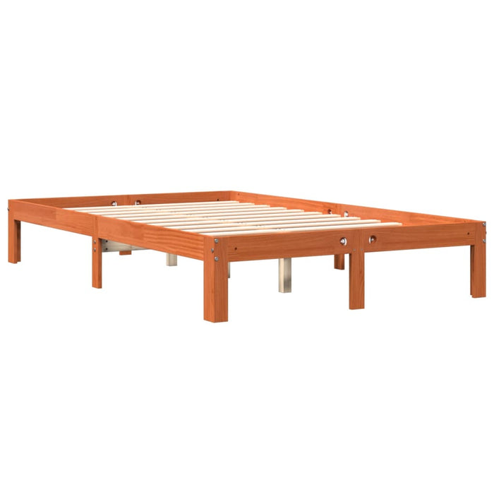 Cadru de pat fără saltea, maro ceruit 140x200 cm lemn masiv pin - WALTI WALTI