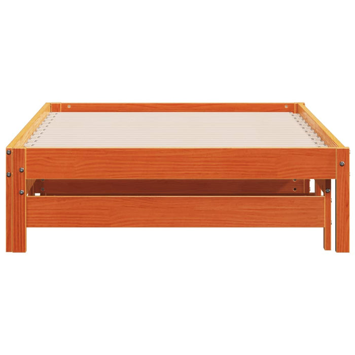 Pat de zi cu extensie, maro ceruit, 90x190cm, lemn masiv de pin - WALTI WALTI