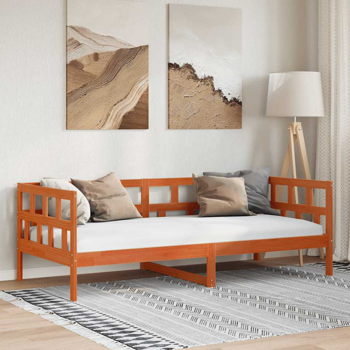 Pat de zi fără saltea, maro ceruit, 80x200 cm, lemn masiv pin - WALTI WALTI