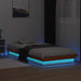 Cadru de pat cu LED, maro ceruit, 90x200 cm, lemn masiv de pin - WALTI WALTI