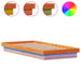 Cadru de pat cu LED, maro ceruit, 100x200 cm, lemn masiv de pin - WALTI WALTI