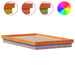 Cadru pat cu LED, maro ceruit, 140x200 cm, lemn masiv de pin - WALTI WALTI
