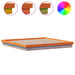 Cadru de pat cu LED, maro ceruit, 200x200 cm, lemn masiv de pin - WALTI WALTI