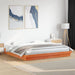 Cadru de pat cu LED, maro ceruit, 200x200 cm, lemn masiv de pin - WALTI WALTI