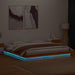 Cadru de pat cu LED, maro ceruit, 200x200 cm, lemn masiv de pin - WALTI WALTI