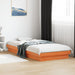 Cadru de pat cu LED, maro ceruit, 90x190 cm, lemn masiv de pin - WALTI WALTI
