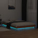 Cadru de pat cu LED, maro ceruit, 120x190 cm, lemn masiv de pin - WALTI WALTI