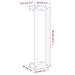Suport prosoape, maro ceruit, 23x18x90 cm, lemn masiv pin - WALTI WALTI