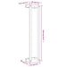 Suport prosoape, maro ceruit, 23x18x110 cm, lemn masiv pin - WALTI WALTI