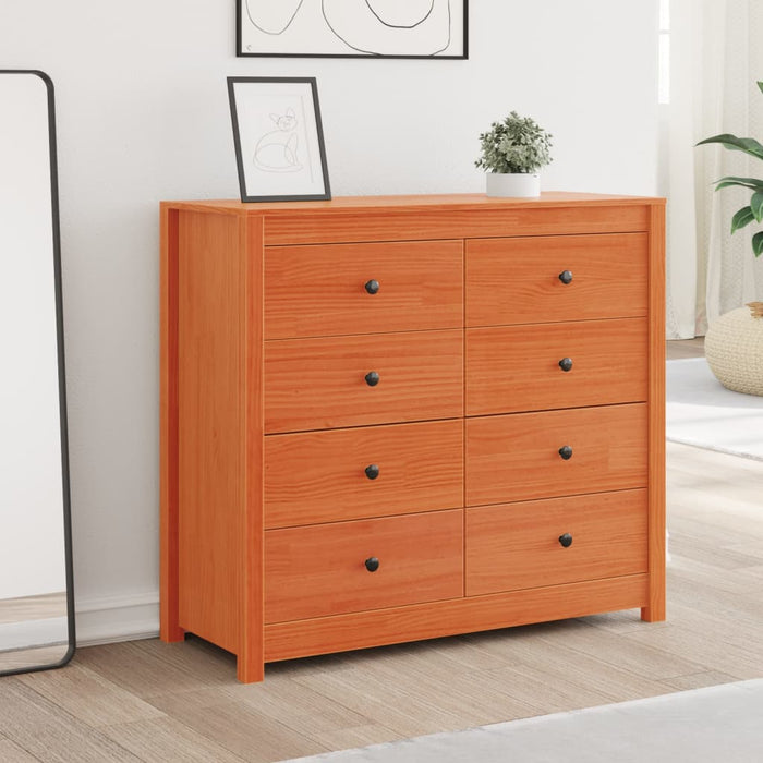 Dulap lateral, maro ceruit, 100x40x90 cm, lemn masiv de pin - WALTI WALTI