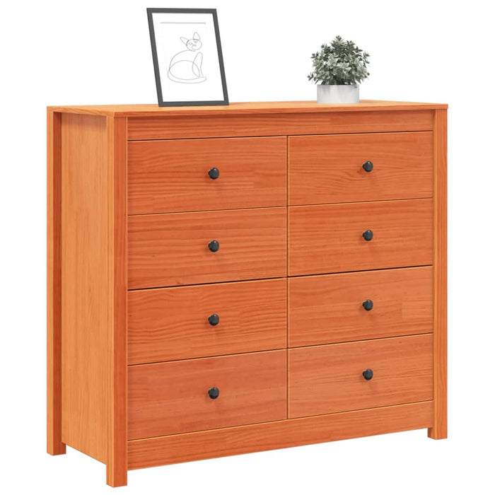 Dulap lateral, maro ceruit, 100x40x90 cm, lemn masiv de pin - WALTI WALTI