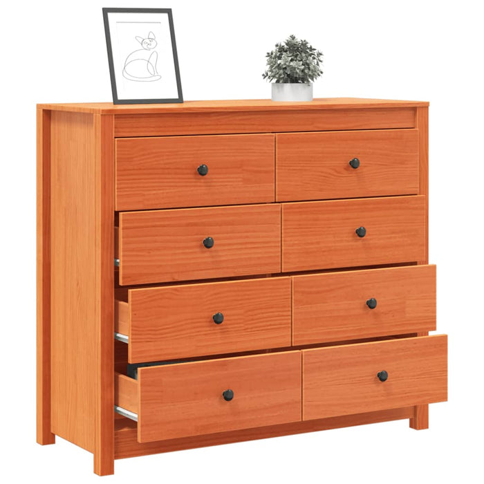 Dulap lateral, maro ceruit, 100x40x90 cm, lemn masiv de pin - WALTI WALTI