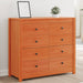 Dulap lateral, maro ceruit, 100x40x90 cm, lemn masiv de pin - WALTI WALTI