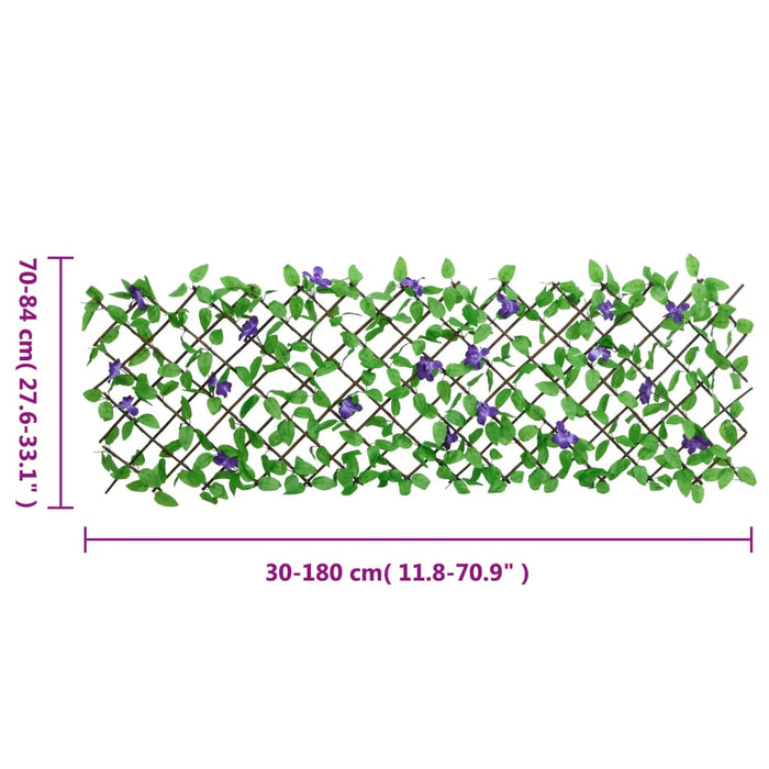 vidaXL Spalier iederă artificială extensibil, 5 buc., verde, 180x70 cm - WALTI WALTI