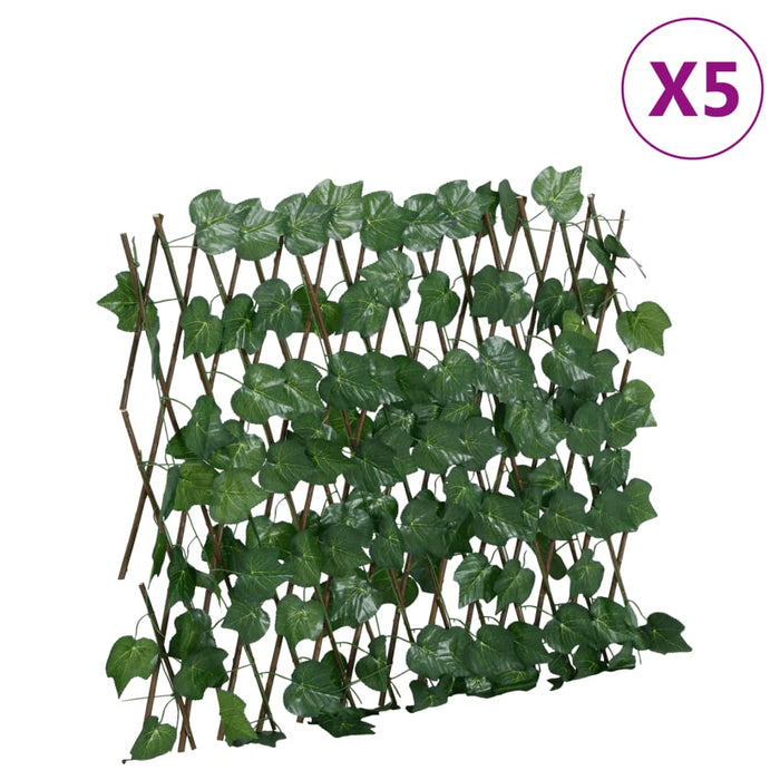 Spalier frunze struguri false extensibil 5 buc verde 190x60 cm - WALTI WALTI
