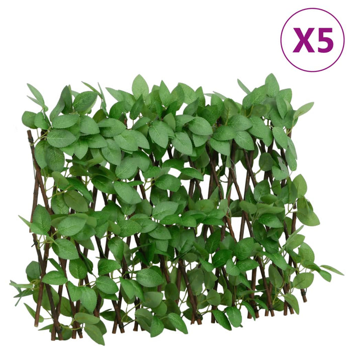 vidaXL Spalier iederă artificială extensibil, 5 buc., verde, 180x30 cm - WALTI WALTI