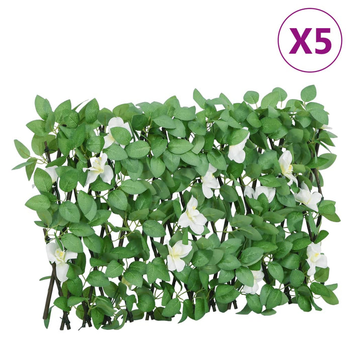 Spalier cu iederă artificială extensibil 5 buc. verde 180x30 cm - WALTI WALTI