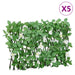 Spalier cu iederă artificială extensibil 5 buc. verde 180x30 cm - WALTI WALTI