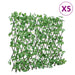 Spalier cu iederă artificială extensibil 5 buc. verde 186x30 cm - WALTI WALTI