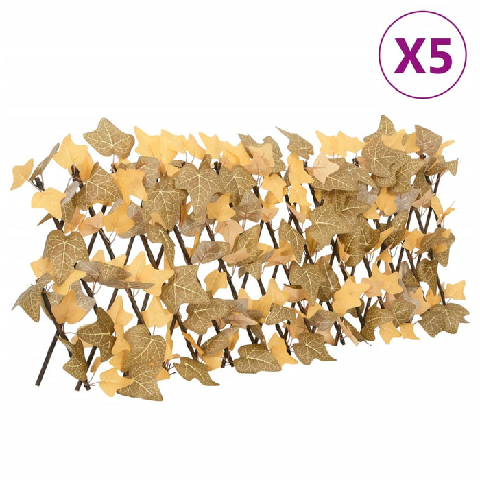 Spalier frunze arțar false extensibil 5 buc. oranj 180x30 cm - WALTI WALTI
