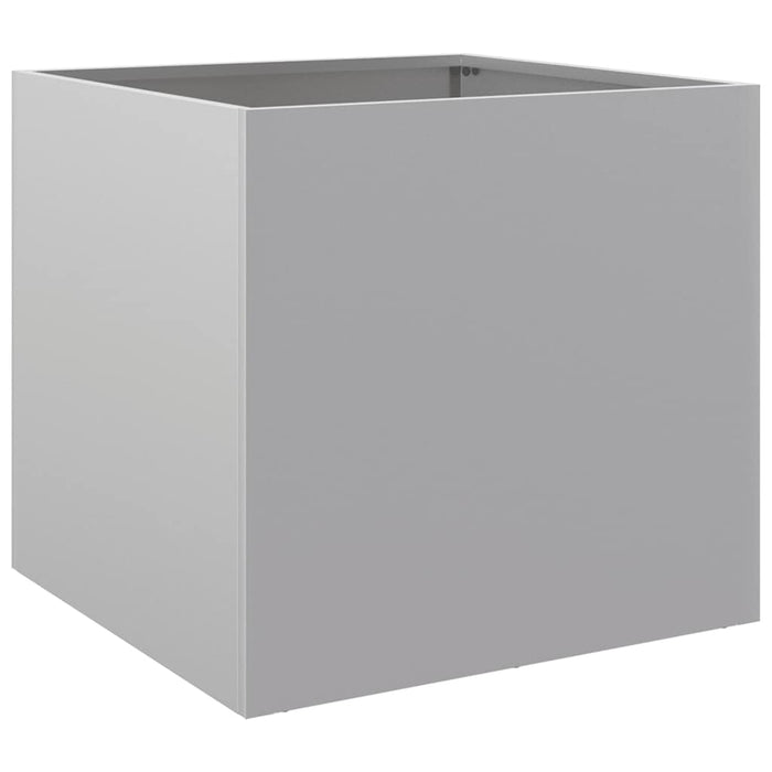 Jardiniere, 2 buc., argintiu, 49x47x46 cm, oțel galvanizat - WALTI WALTI