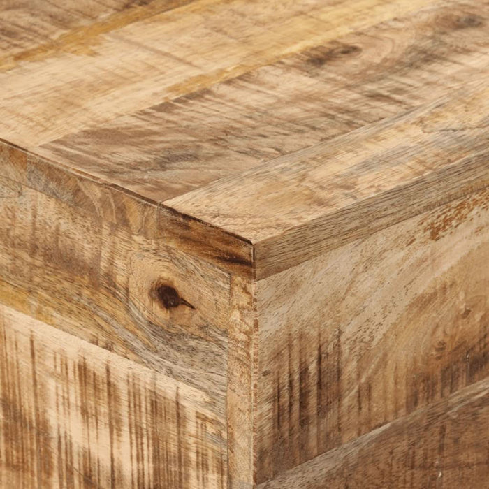 Masă consolă, 110x30x75 cm, lemn masiv de mango brut și fier - WALTI WALTI