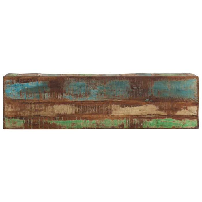 Masă consolă, 110x30x75 cm, lemn masiv reciclat și fier WALTI