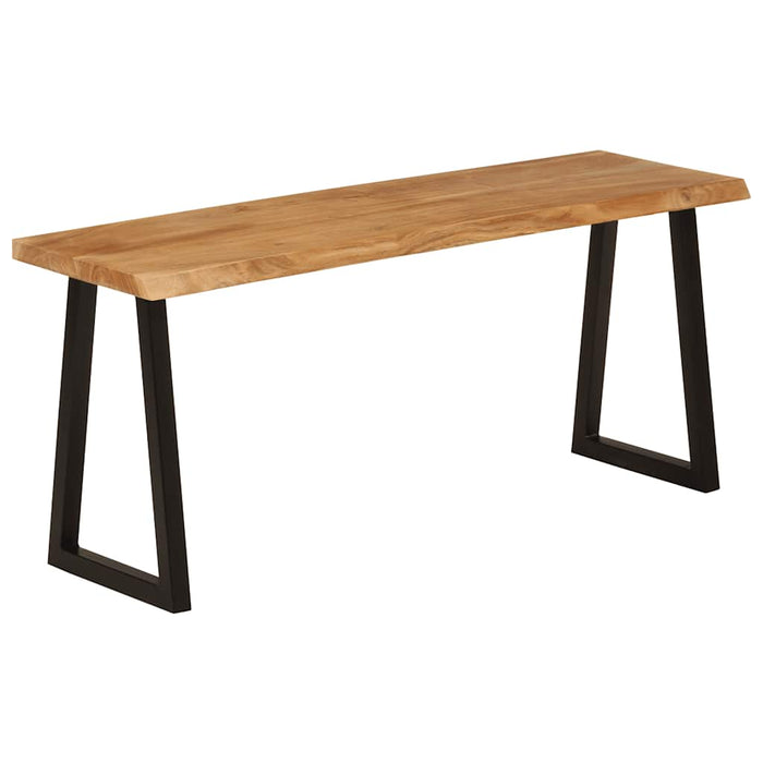 Bancă cu margini naturale 105 cm, lemn masiv de acacia - WALTI WALTI