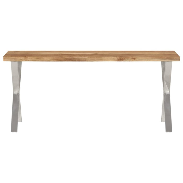 Bancă cu margini naturale 105 cm, lemn masiv de acacia - WALTI WALTI