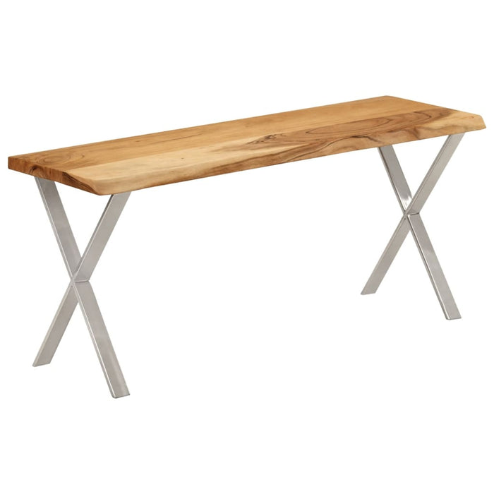 Bancă cu margini naturale 105 cm, lemn masiv de acacia - WALTI WALTI