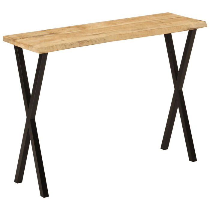 Masă consolă, margini naturale, 105x33x76 cm, lemn masiv mango - WALTI WALTI