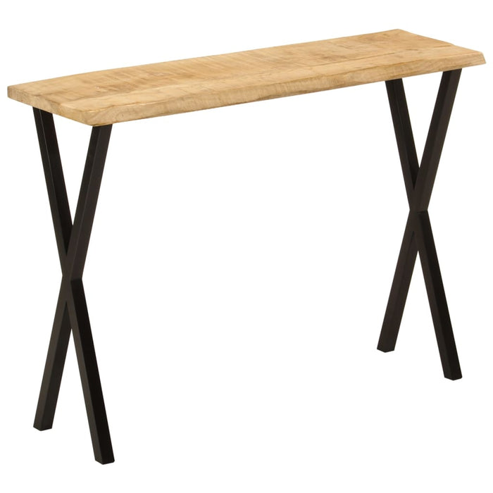 Masă consolă, margini naturale, 105x33x76 cm, lemn masiv mango - WALTI WALTI